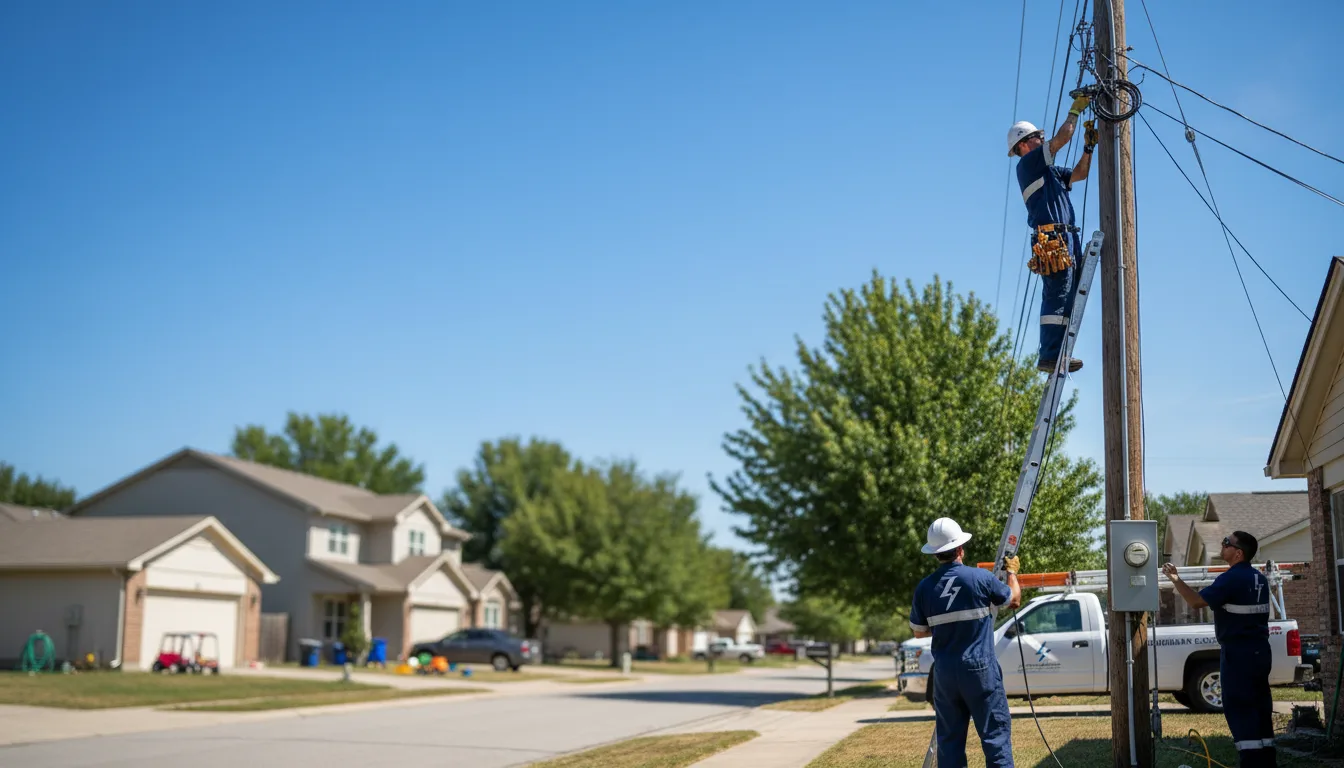 Residential electrician providing installation services in Rantoul, KS
